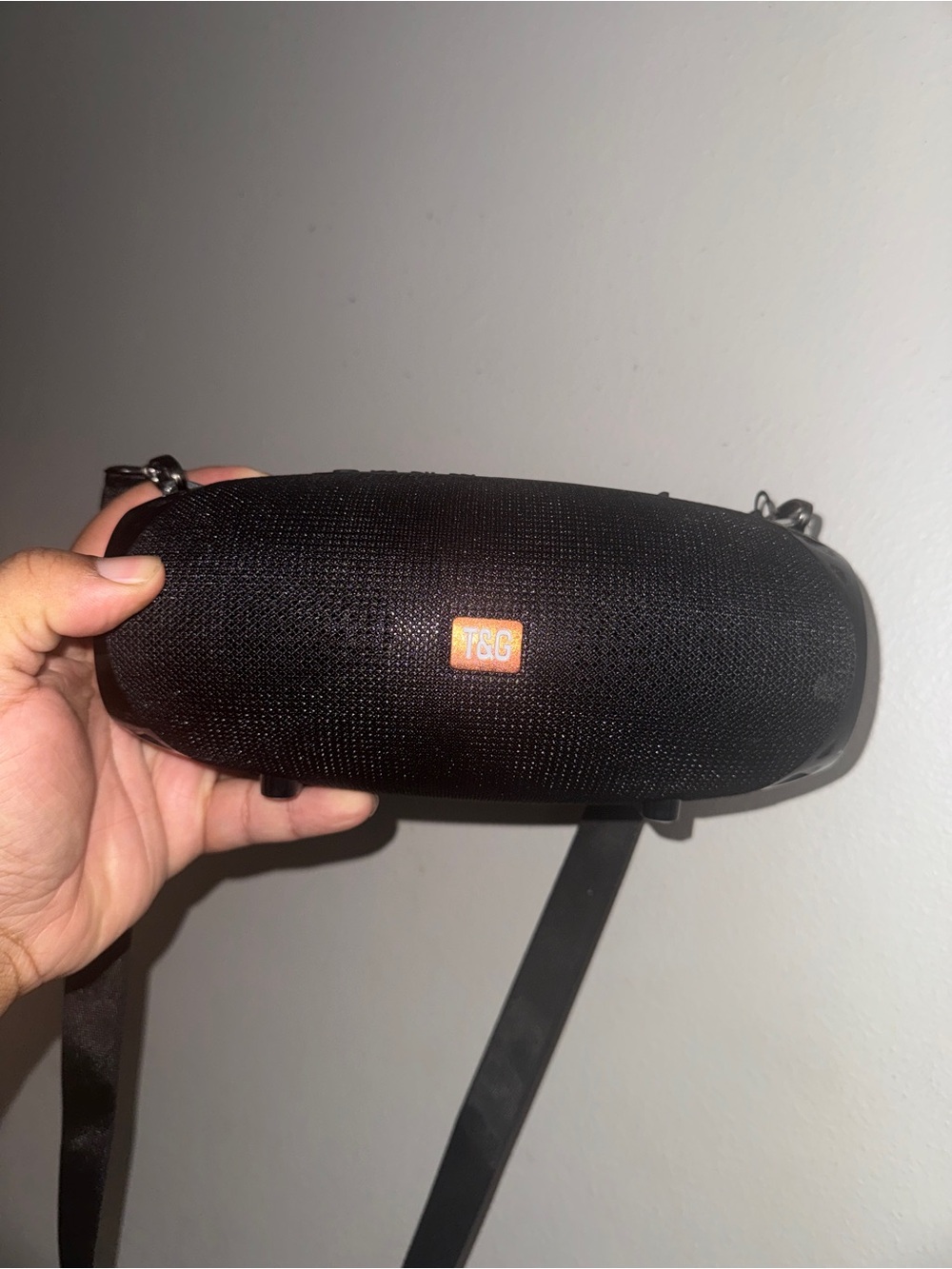 T&G Black Portable Bluetooth Speaker